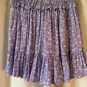 Zara Lavender Floral Mini Skirt